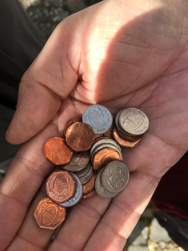 Deute. Kleingeld aus Botswana