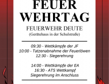 46.Stadtfeuerwehrtag Gudensberg am Sa. 16.9.23 in Deute